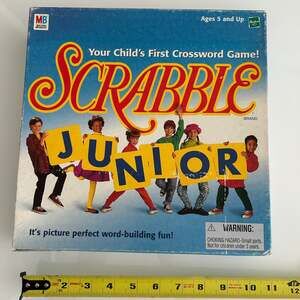 Vintage‎ 1999 Scrabble Junior 2-Sided Board Game Milton Bradley Hasbro